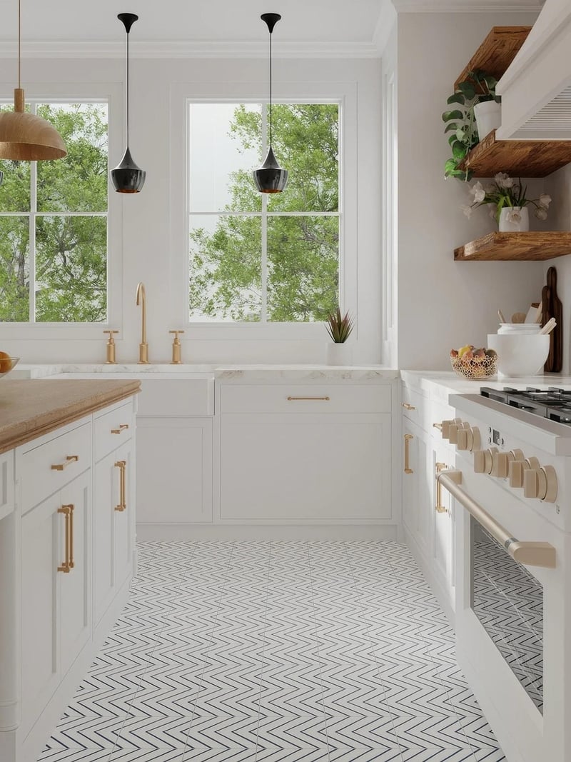 Small kitchen in an apartment